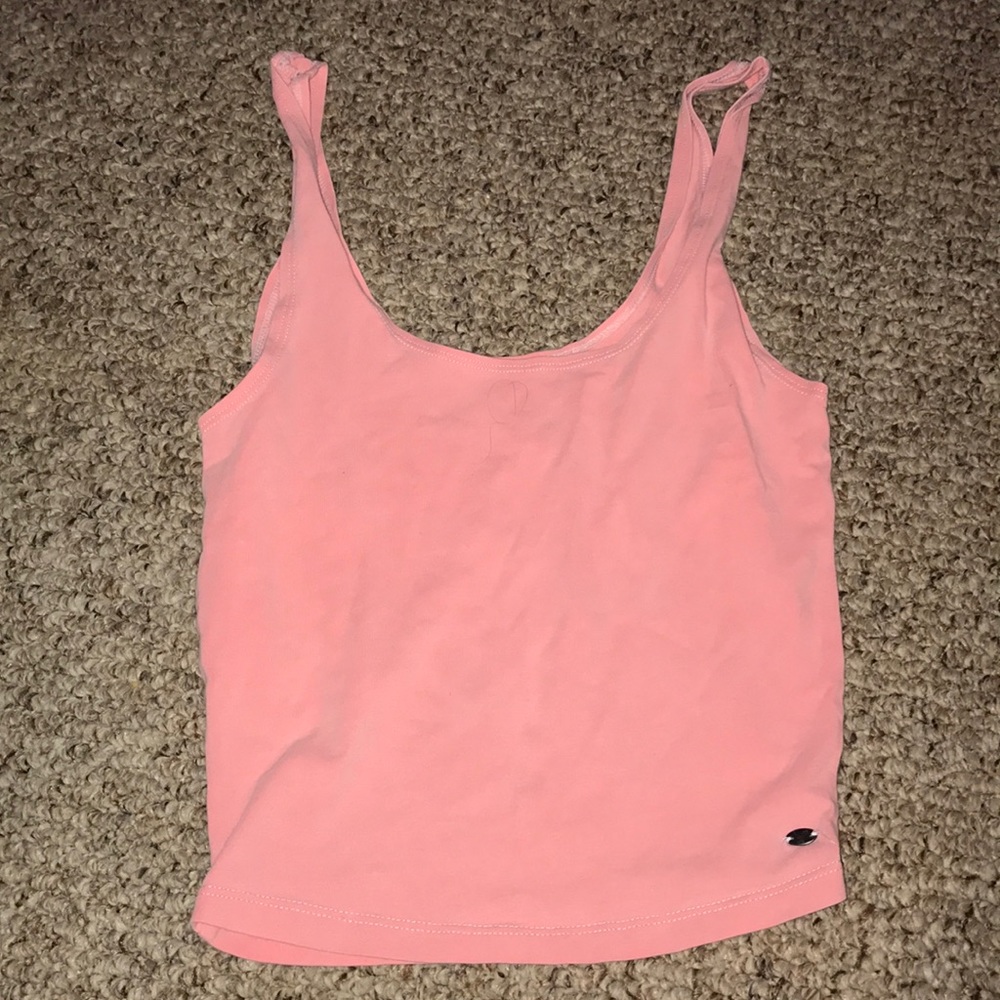 pink crop top